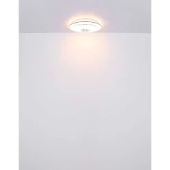 Plafonnier Globo Santina Led Blanc, 1 Lumiere, Telecommandes