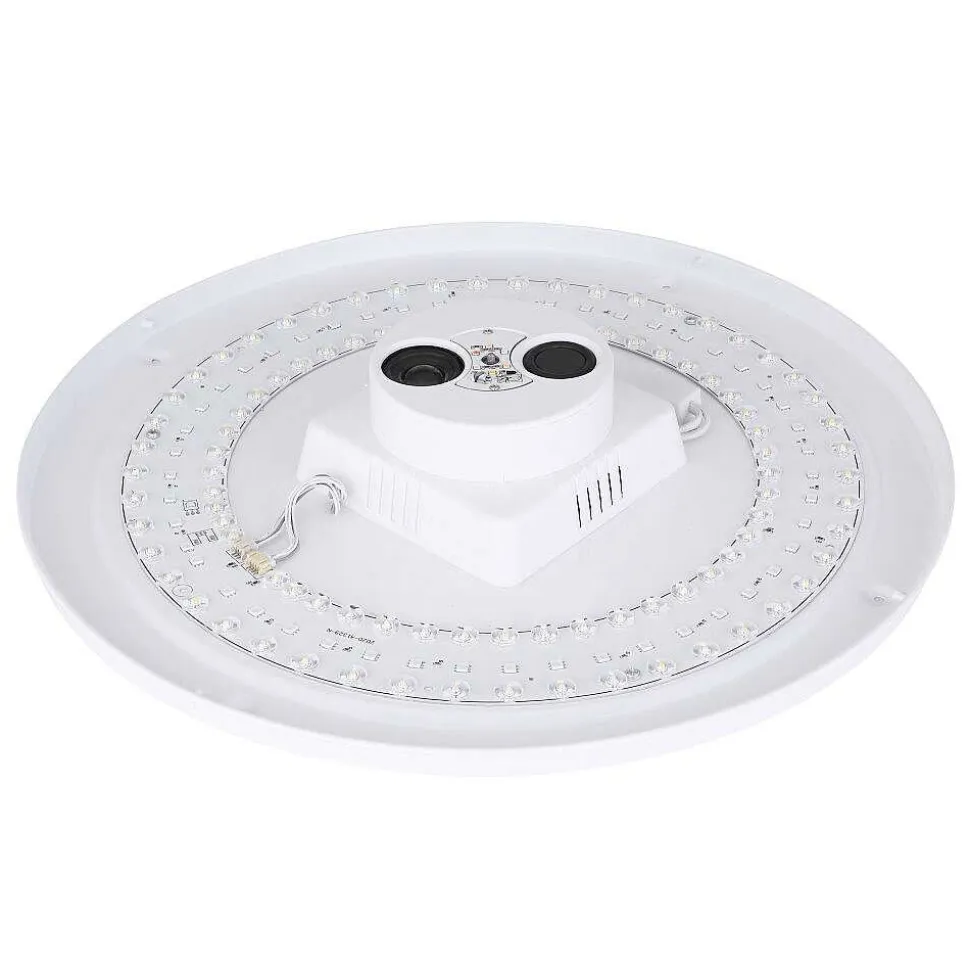 Plafonnier Globo Santina Led Blanc, 1 Lumiere, Telecommandes