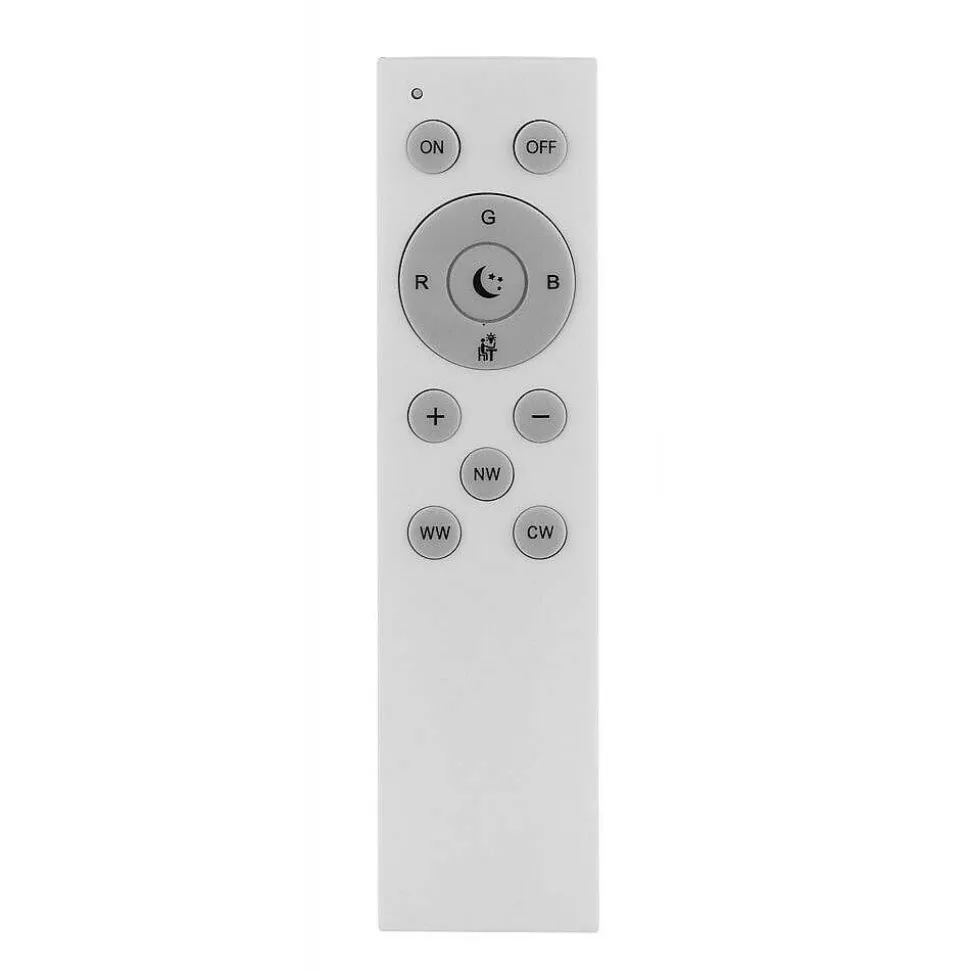 Plafonnier Globo Xaver Led Noir, Blanc, 2 Lumieres, Telecommandes, Changeur De Couleurs