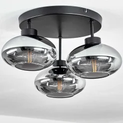 Plafonnier Haikala Noir, 3 Lumieres
