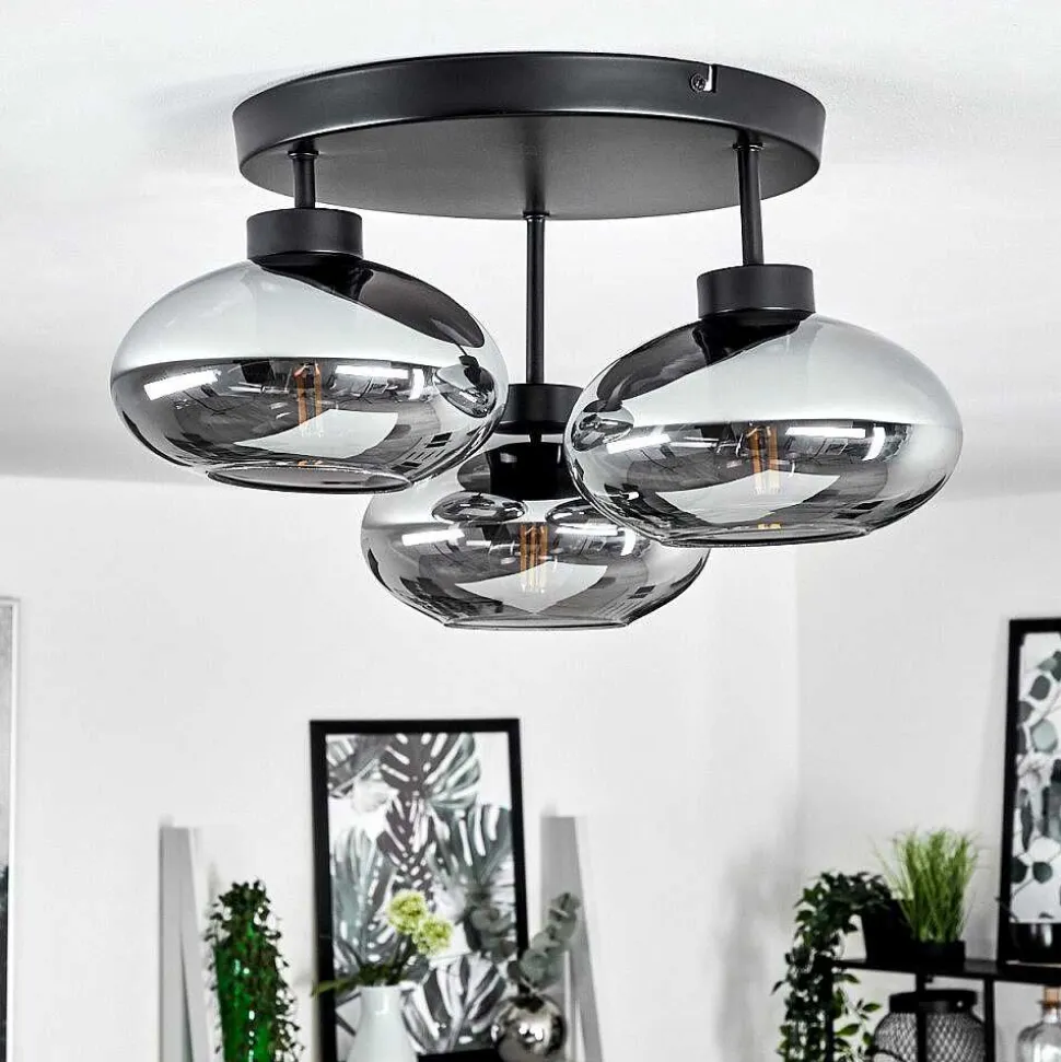 Plafonnier Haikala Noir, 3 Lumieres