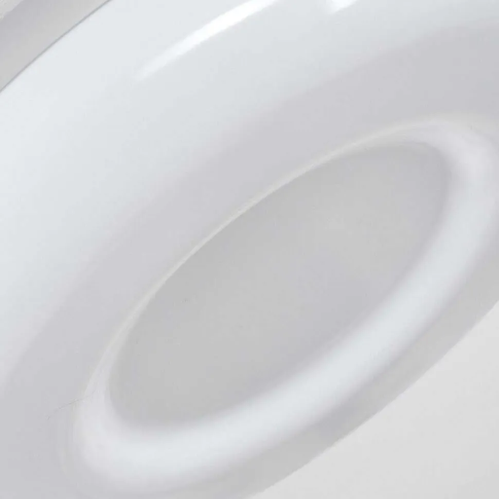 Plafonnier Idual Daphnis Led Argente, Blanc, 1 Lumiere, Telecommandes, Changeur De Couleurs