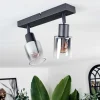 Plafonnier Leteque Noir, 2 Lumieres