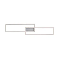 Plafonnier Leuchten Direkt Ls-Maxi Led Acier Inoxydable, 1 Lumiere, Telecommandes, Changeur De Couleurs