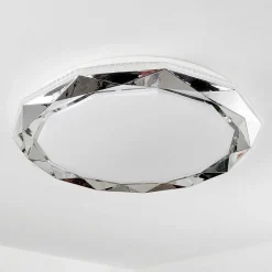 Plafonnier Lisei Led Blanc, 1 Lumiere, Telecommandes, Changeur De Couleurs