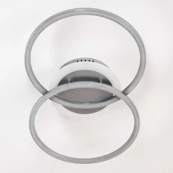 Plafonnier Lithgow Led Argente, 1 Lumiere