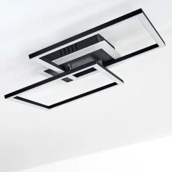 Plafonnier Lithgow Led Noir, 1 Lumiere