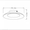 Plafonnier Lucide Foskal Led Blanc, 1 Lumiere