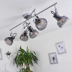 Plafonnier Lulea Chrome, 5 Lumieres