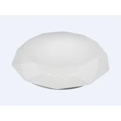 Plafonnier Mantra Diamante Smart Led Blanc, 1 Lumiere, Telecommandes