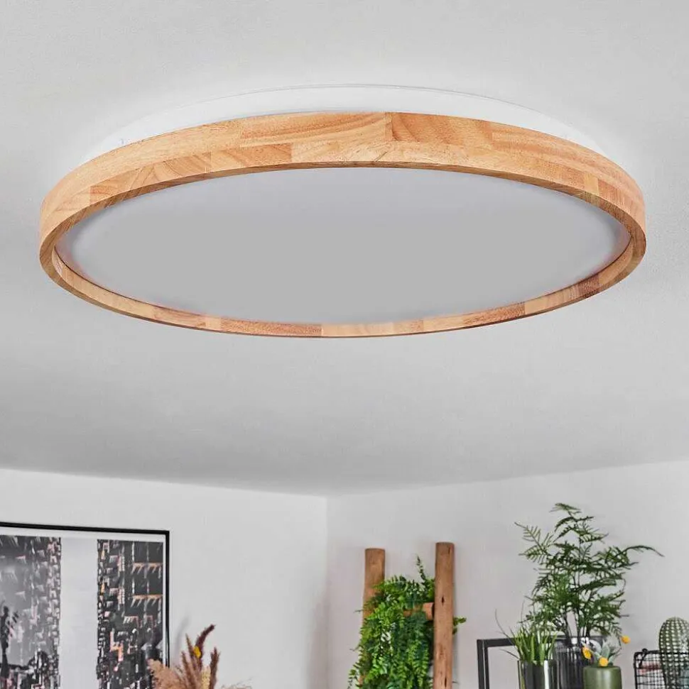 Plafonnier Menthonnex Led Blanc, 1 Lumiere, Telecommandes
