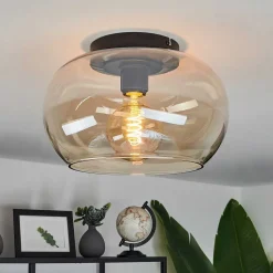 Plafonnier Molloy Ambre, 1 Lumiere