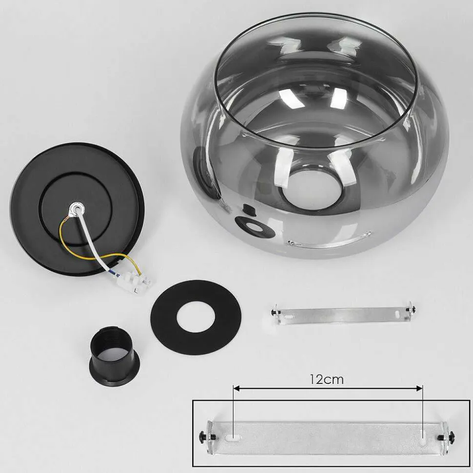 Plafonnier Molloy Clair, Fume, 1 Lumiere