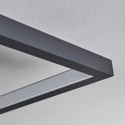 Plafonnier Momahaki Led Anthracite, 1 Lumiere, Telecommandes