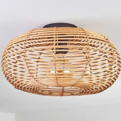 Plafonnier Mulstrand Ecru, Noir, 1 Lumiere