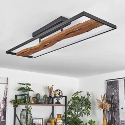 Plafonnier Nevogilde Led Ecru, Noir, 1 Lumiere