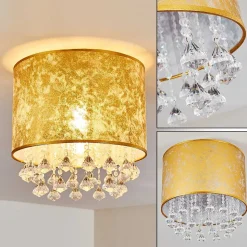 Plafonnier Norrfors Argente, Transparent, 1 Lumiere