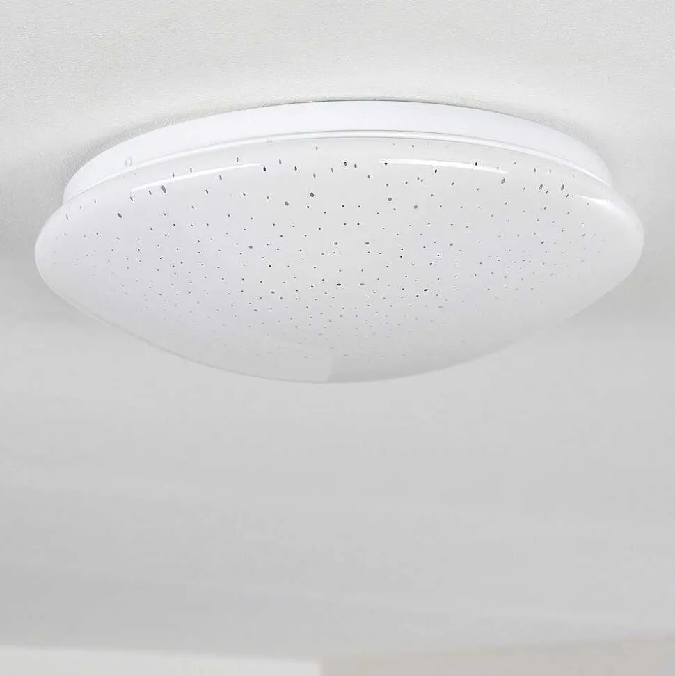 Plafonnier Norton Star Led Blanc, 1 Lumiere, Telecommandes, Changeur De Couleurs
