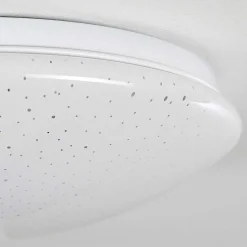 Plafonnier Norton Star Led Blanc, 1 Lumiere, Telecommandes, Changeur De Couleurs