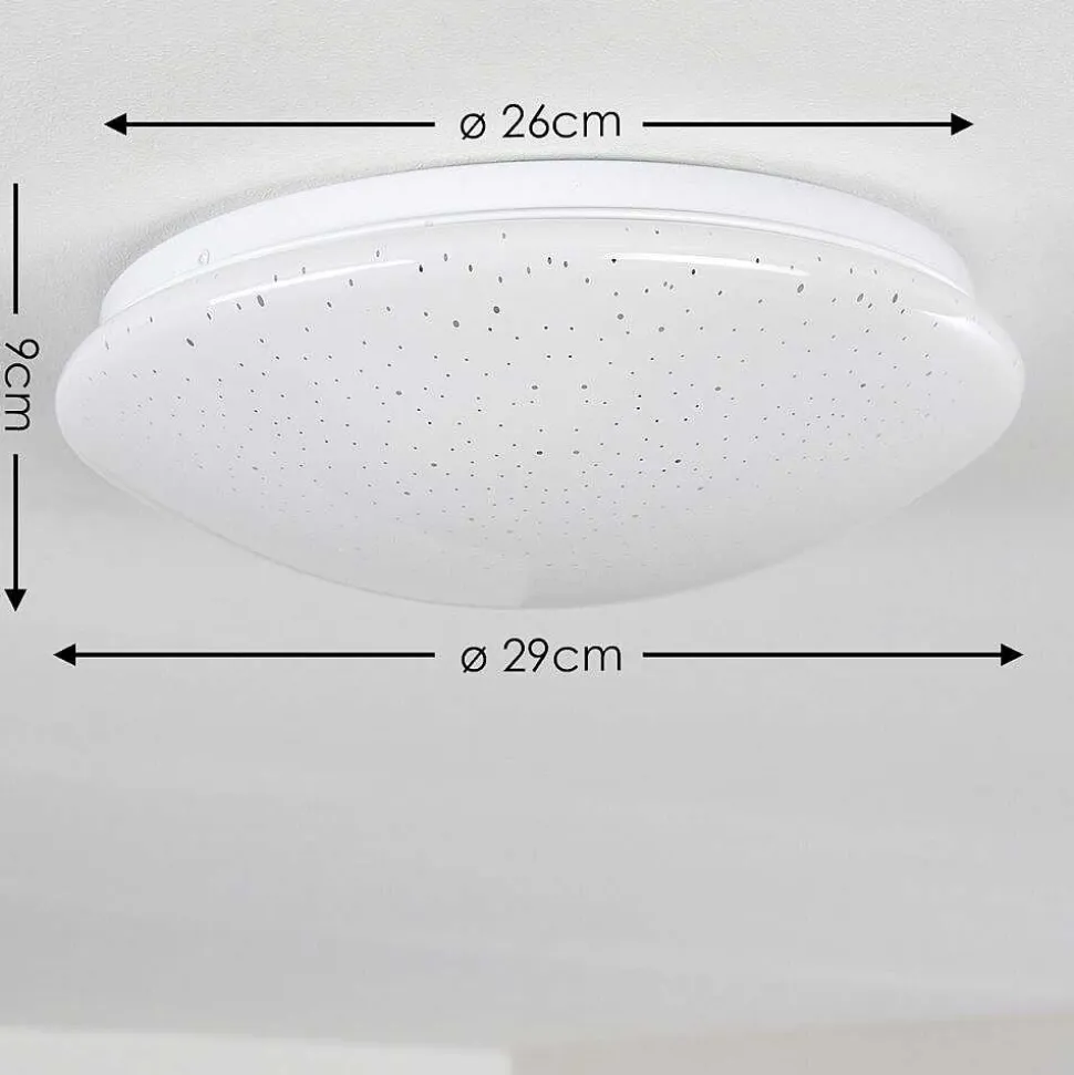 Plafonnier Norton Star Led Blanc, 1 Lumiere, Telecommandes, Changeur De Couleurs
