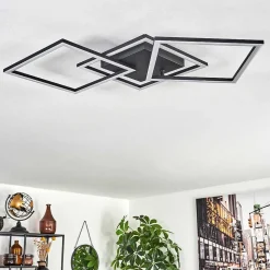 Plafonnier Obo Led Noir, 1 Lumiere