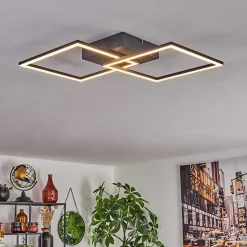 Plafonnier Obo Led Noir, 1 Lumiere