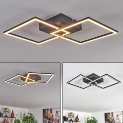 Plafonnier Obo Led Noir, 1 Lumiere