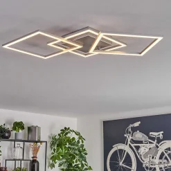 Plafonnier Obo Led Titane, 1 Lumiere