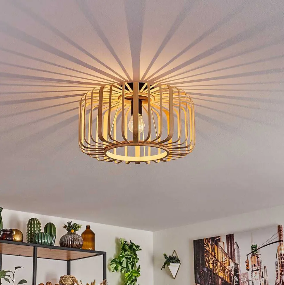 Plafonnier Oravi Bois Clair, 1 Lumiere