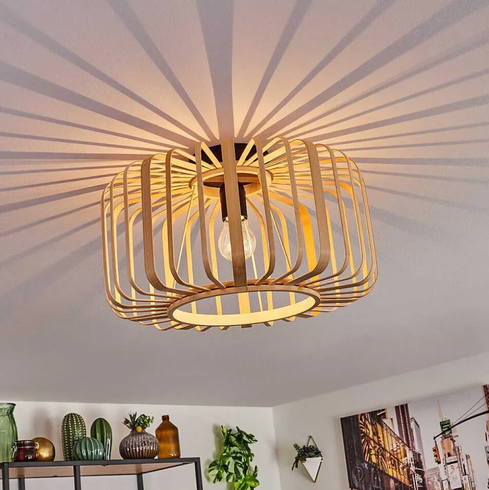 Plafonnier Oravi Bois Clair, 1 Lumiere