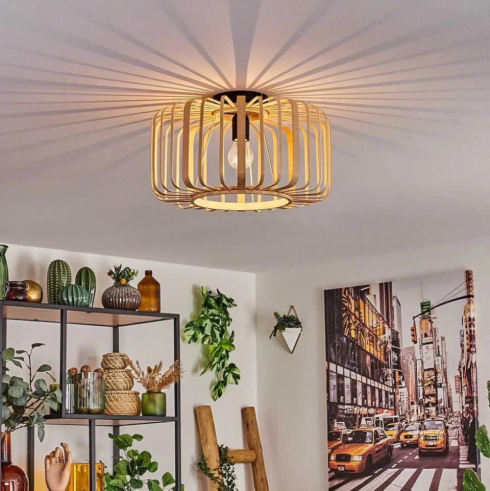 Plafonnier Oravi Bois Clair, 1 Lumiere
