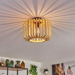 Plafonnier Oravi Bois Clair, 1 Lumiere