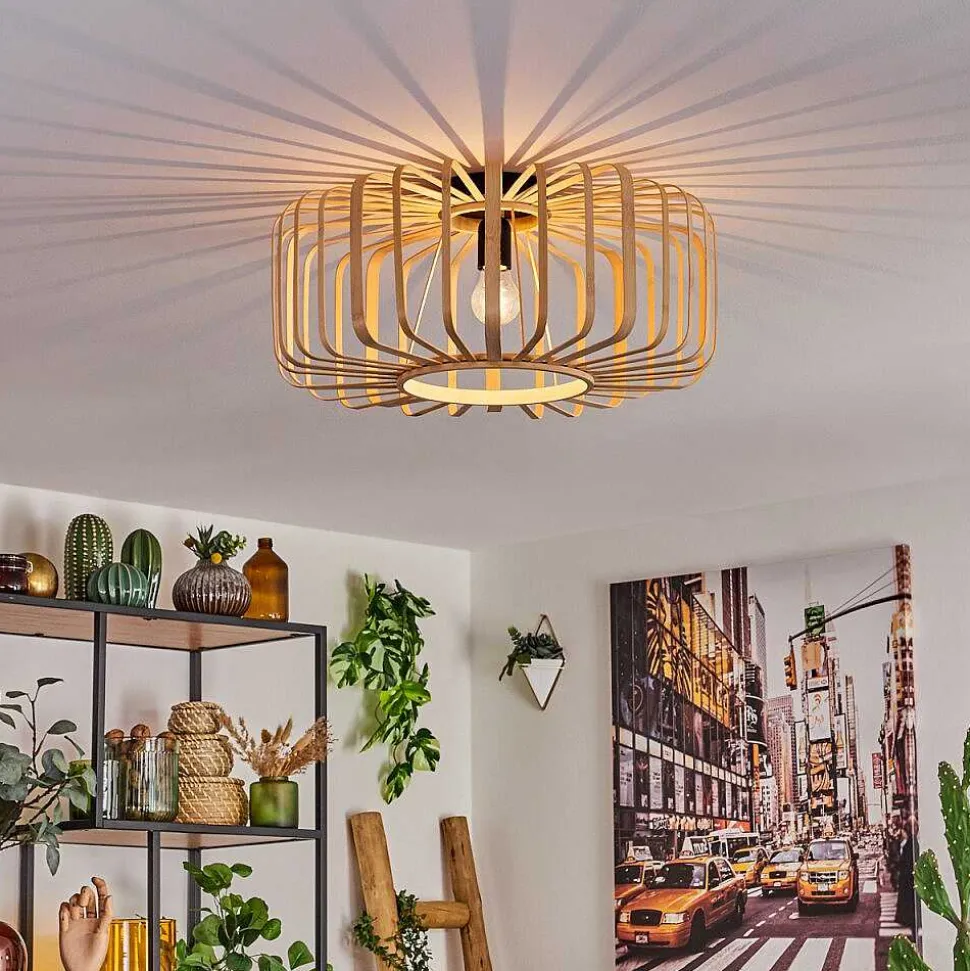Plafonnier Oravi Bois Clair, 1 Lumiere