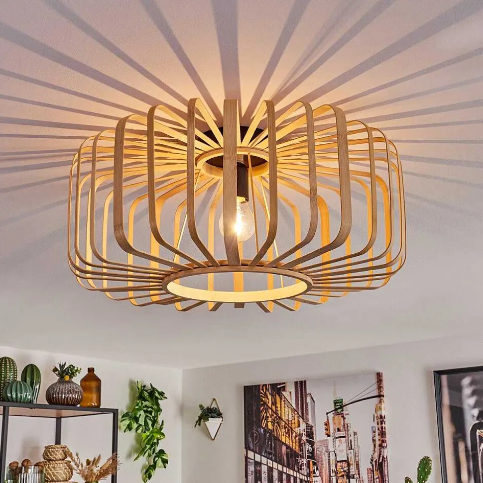 Plafonnier Oravi Bois Clair, 1 Lumiere