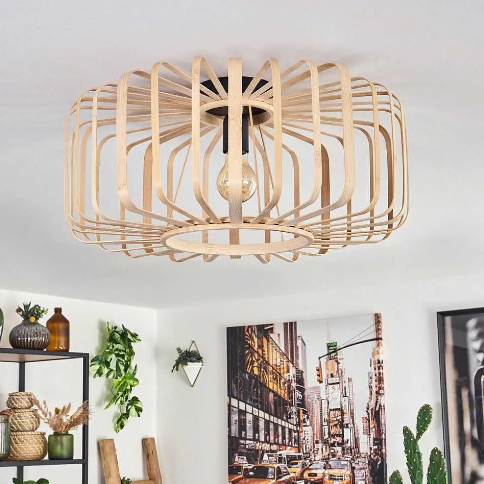 Plafonnier Oravi Bois Clair, 1 Lumiere