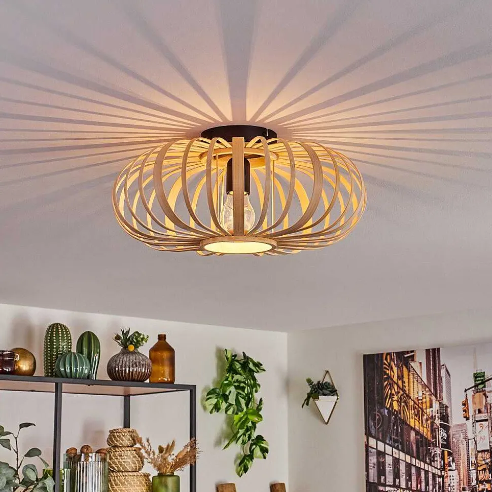 Plafonnier Oravi Bois Clair, 1 Lumiere