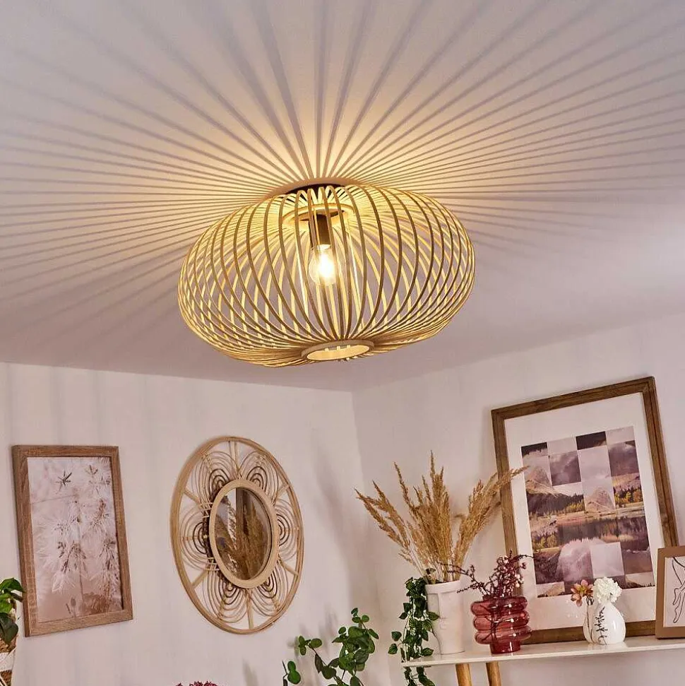 Plafonnier Oravi Bois Clair, 1 Lumiere