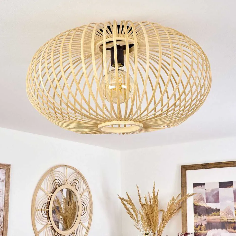 Plafonnier Oravi Bois Clair, 1 Lumiere