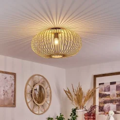 Plafonnier Oravi Bois Clair, 1 Lumiere