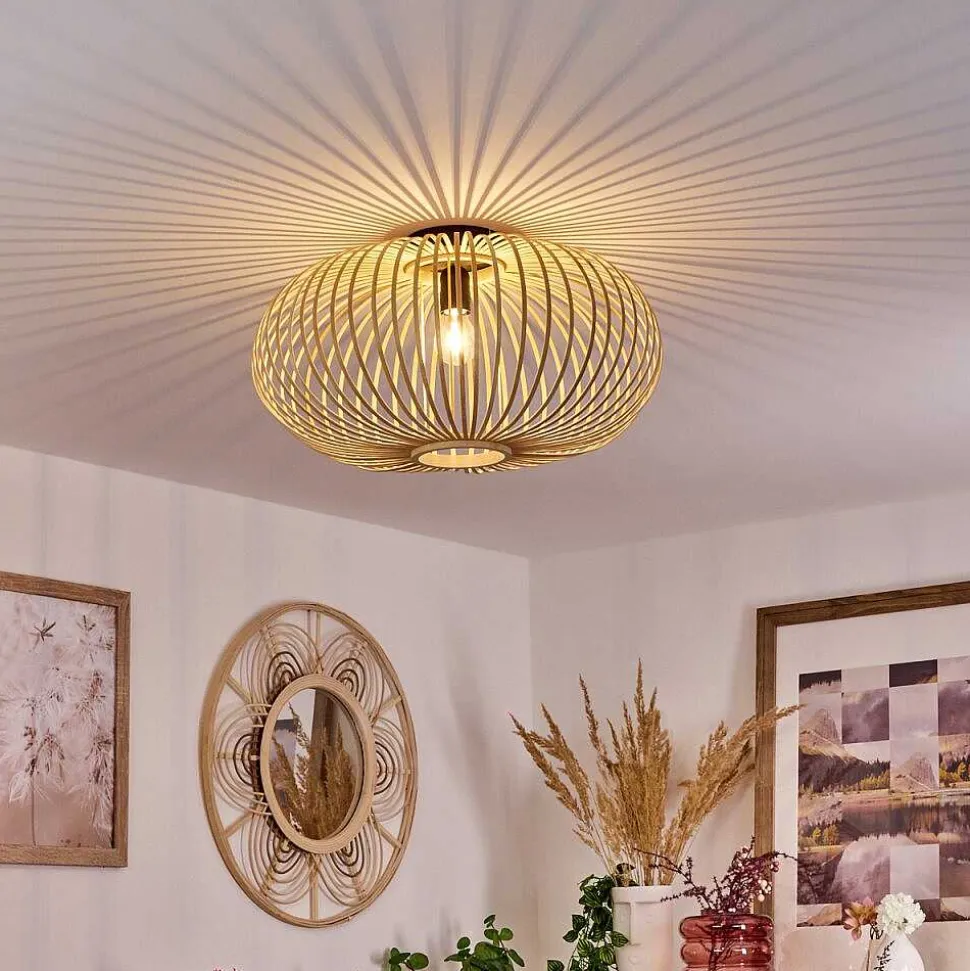 Plafonnier Oravi Bois Clair, 1 Lumiere