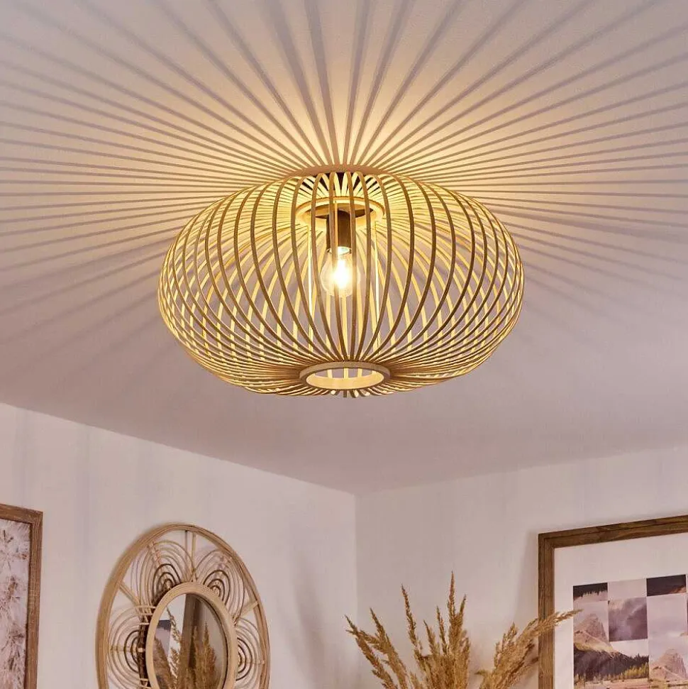 Plafonnier Oravi Bois Clair, 1 Lumiere