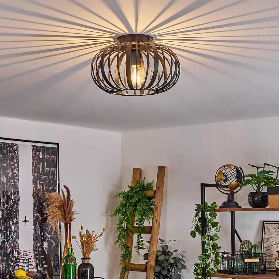 Plafonnier Oravi Noir, 1 Lumiere