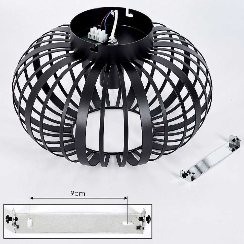 Plafonnier Oravi Noir, 1 Lumiere