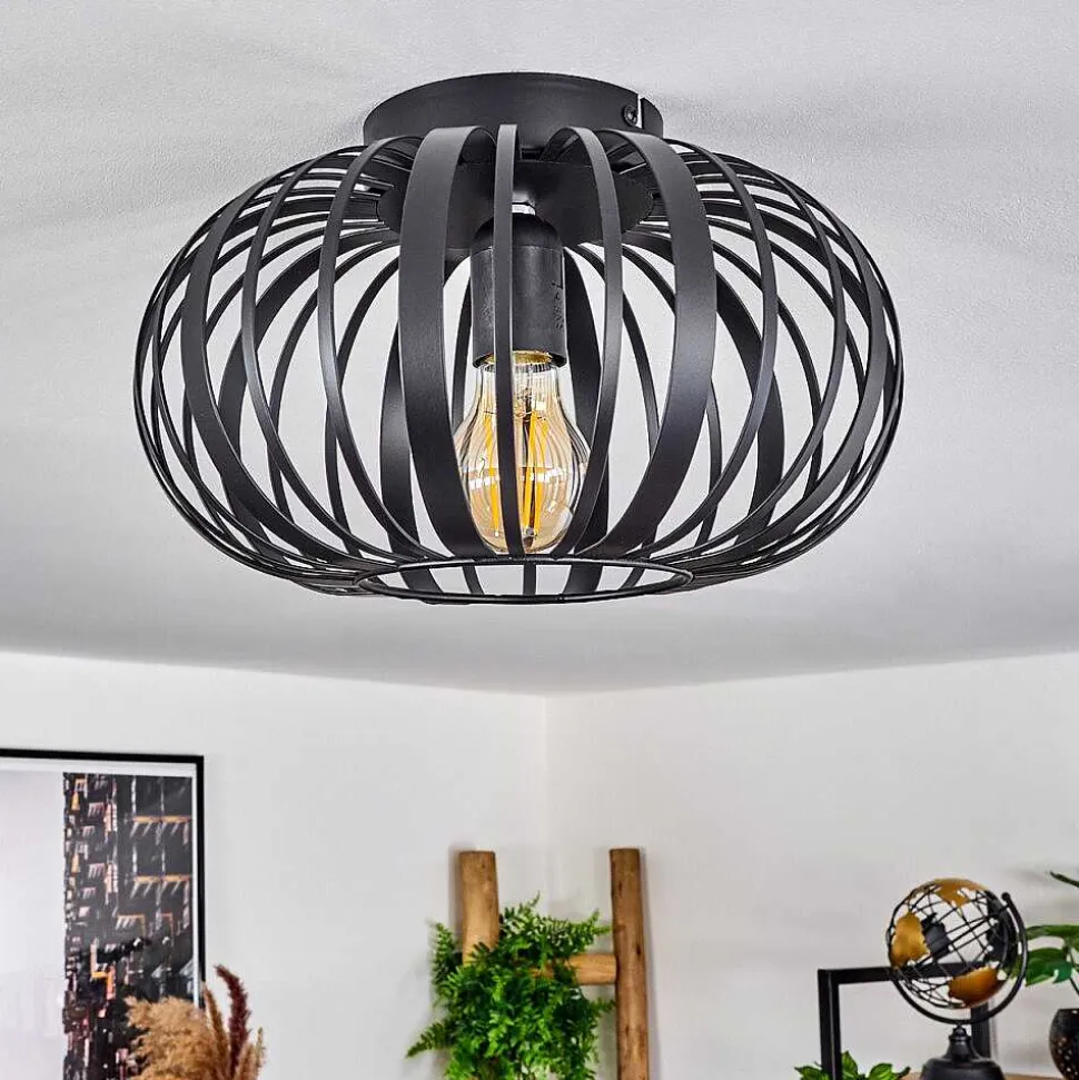 Plafonnier Oravi Noir, 1 Lumiere