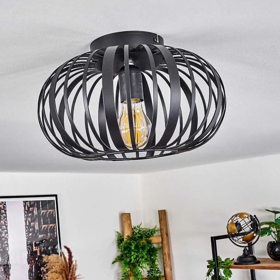 Plafonnier Oravi Noir, 1 Lumiere