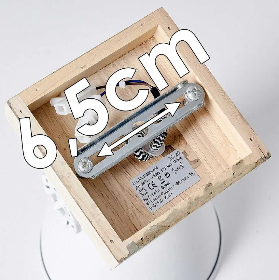 Plafonnier Orny Brun, Blanc, 1 Lumiere