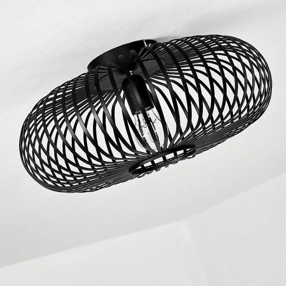 Plafonnier Ovari Noir, 1 Lumiere