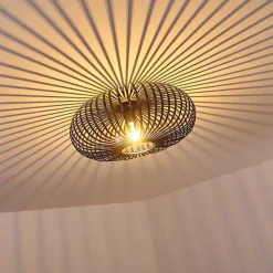 Plafonnier Ovari Noir, 1 Lumiere