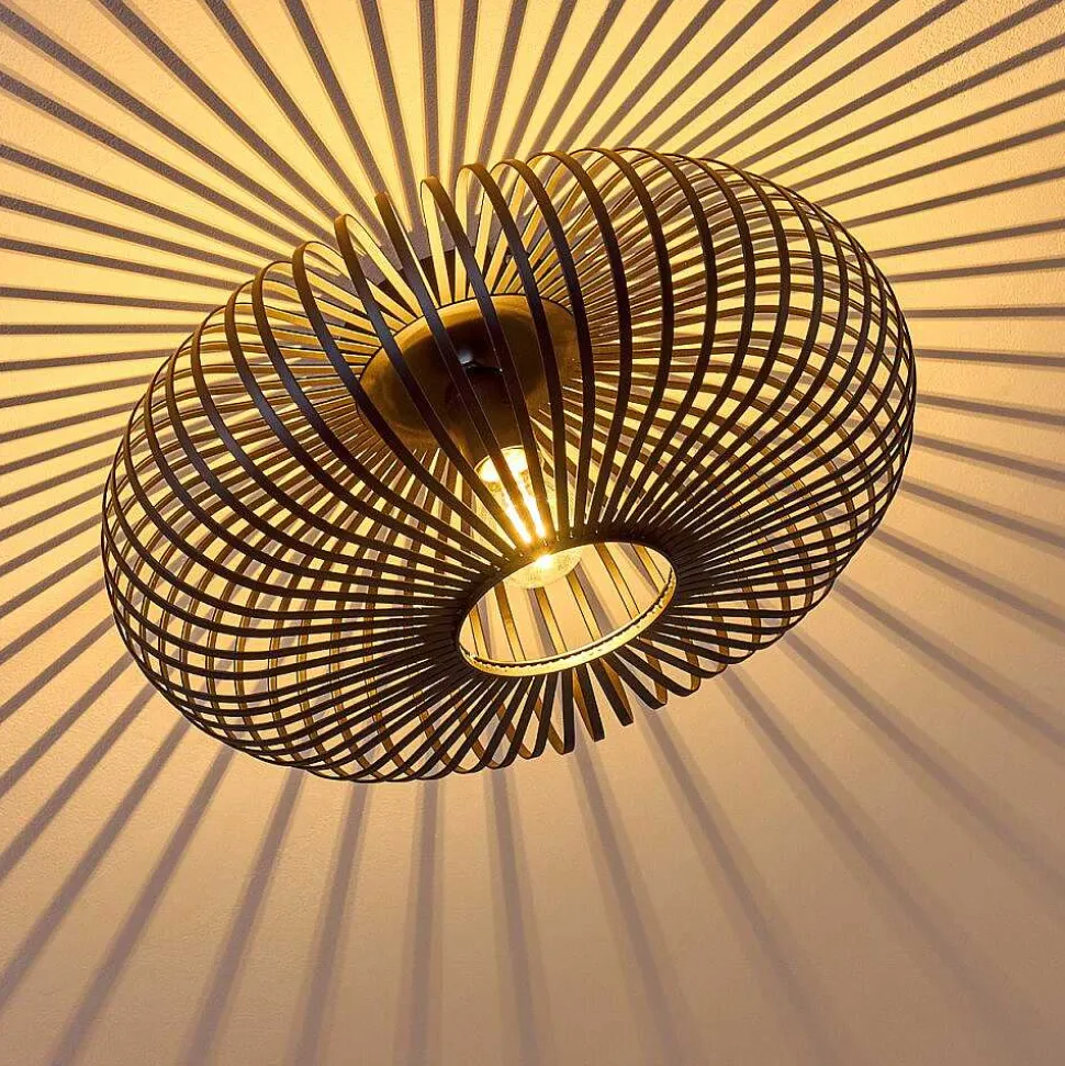 Plafonnier Ovari Noir, 1 Lumiere