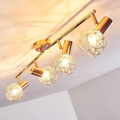 Plafonnier Palmira Cuivre, 4 Lumieres
